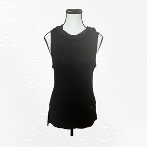 Gaiam Sleeve-less Hooded Yoga Tunic With Front Pocket Size XS